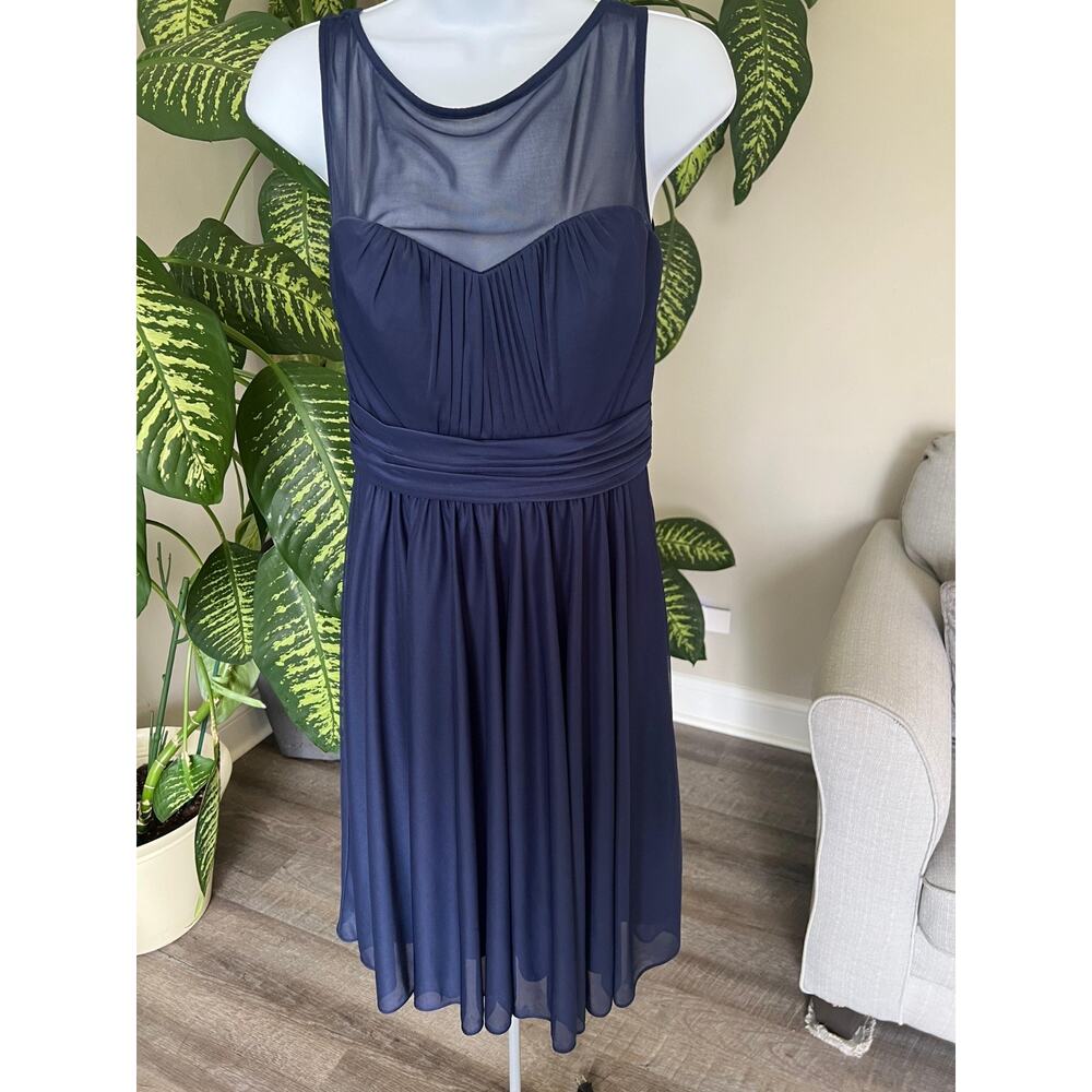EUC Women's Sz 6 David's Bridal Royal Blue Dress #531